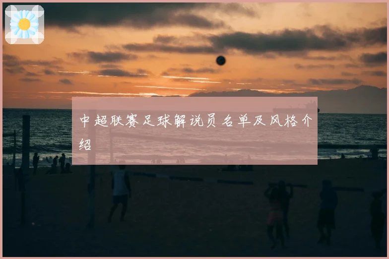 中超联赛足球解说员名单及风格介绍